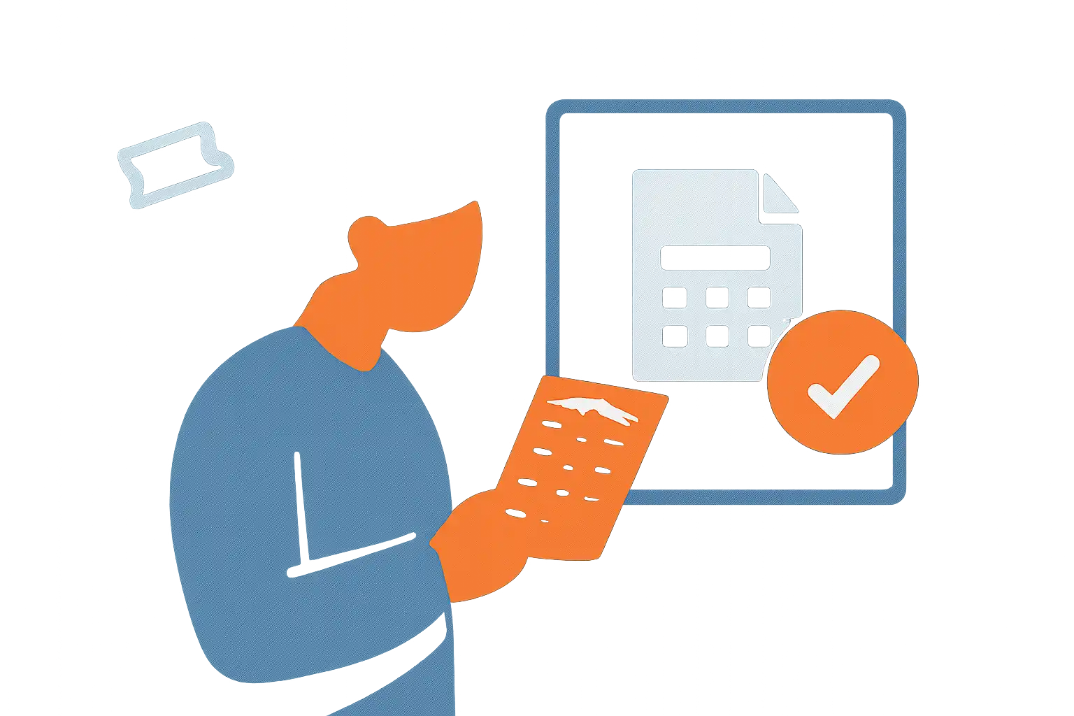 Hero illustration: Checking a Ticket Number Against the Result PDF, Lottery Sambad