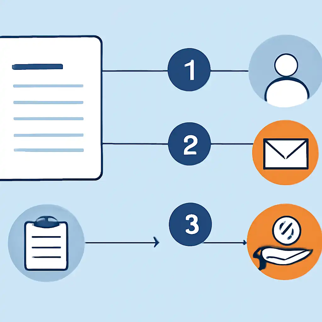 Annotated step diagram: claim deadlines process with numbered callouts, Lottery Sambad