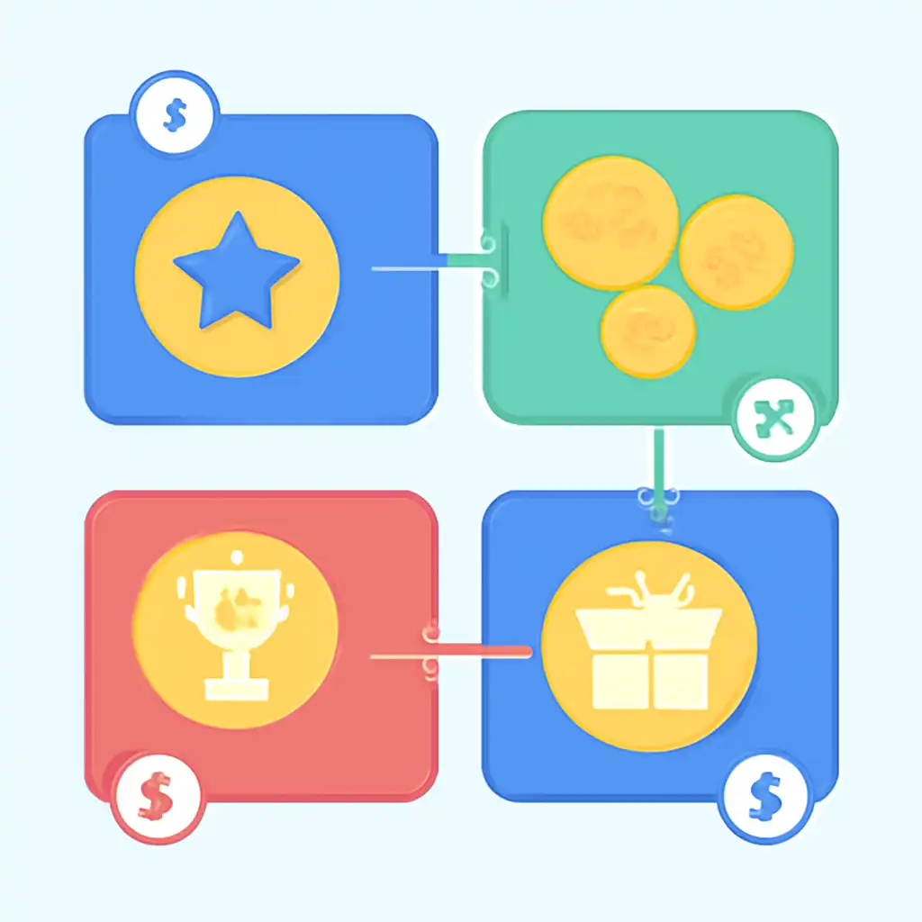 Annotated step diagram: prize tiers process with numbered callouts, Lottery Sambad