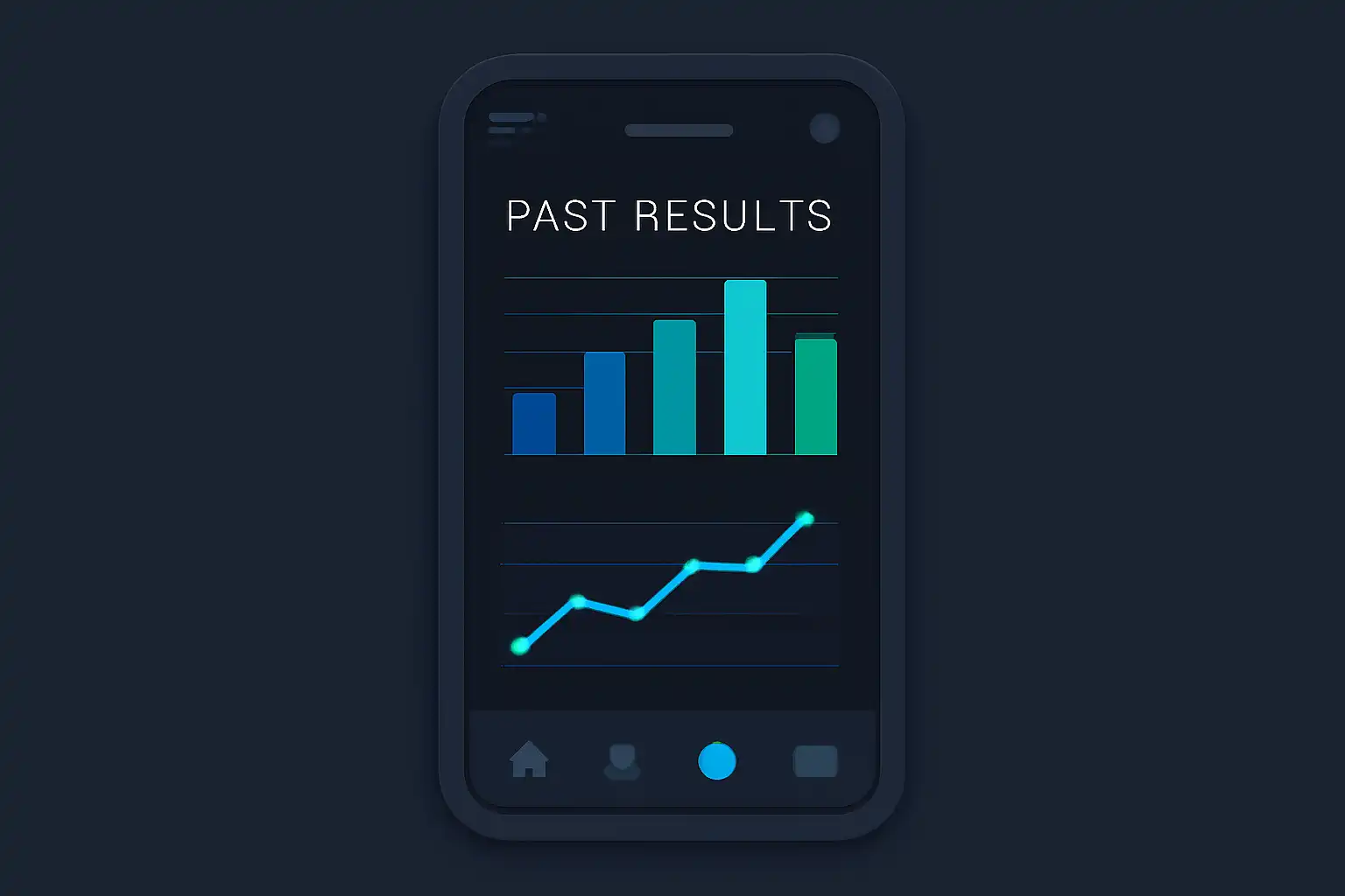 Detail screen: past result charts, mobile screen, Lottery Sambad
